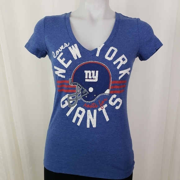 NFL Team Apparel New York Giants v-neck tee size XS - Picture 3 of 6